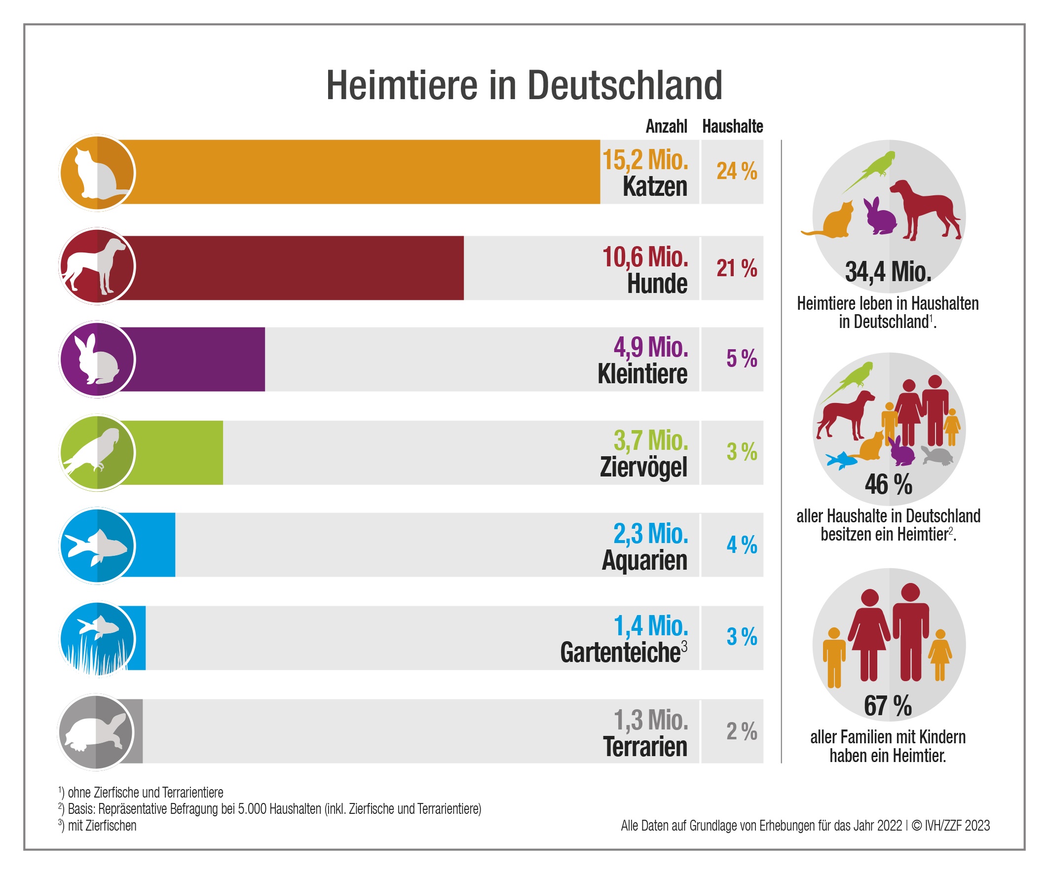 Infografik Katzen in Deutschland 2022